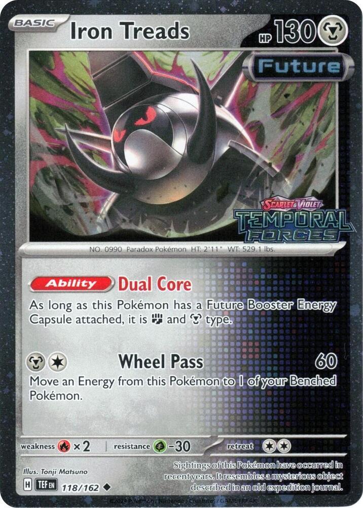 Temporal Forces Iron Treads [Stamped] Pokémon card